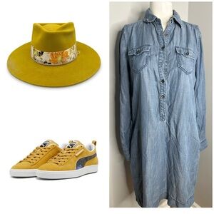 BANANA REPUBLIC DENIM DRESS/ PRELOVED/ SIZE 8